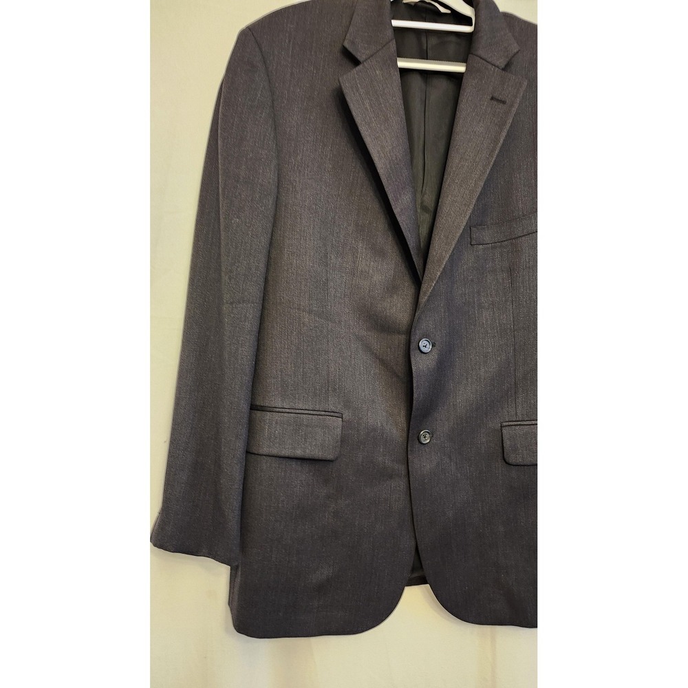 Pronto Uomo Blazer Mens 44R Gray 100% Wool Sport Coat Jacket‎ Korea Business - Picture 4 of 15